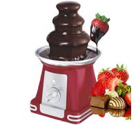 Chocolate Fountain Machine, 3-Tier Chocolate Melting Tower with Temperature Adjustable Settings, Detachable, 65W Electric Chocolate Fondue Fountain Machine for Outdoor, Wedding, Hotel