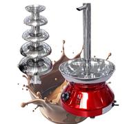 Chocolate Fountain Machine, 5-Tier Self-Service Waterfall with Temperature Control, Pure Copper Motor, Ideal for Parties and Buffets
