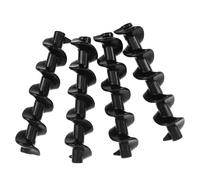Chocolate Fountain Replacement Parts Spiral Shaft Unit 4pcs | Black Plastic Assembly, Precision Feed Design, Set for Dessert Catering and Small Commercial Settings