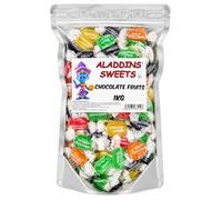Chocolate Fruits Retro Sweets 1kg - Chocolate Filled Centre - Bulk Buy Pick n Mix Candy Perfect for Gifts and sharing - Halloween - Christmas - Birthday