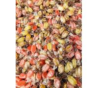 Chocolate Fruits Sweets - 500g Gift Pouch - Individually Wrapped, Fruit Flavoured Traditional Hard Boiled Sweets With a Dark Chocolate Flavoured Centre