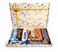 Chocolate Gift Box - Assorted Chocolate Bar Selection Hamper with 8 Full Size Bars, Letterbox Friendly Sweet Hamper, Birthday Chocolate for Men Women & Kids