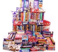 Chocolate Gift Box Hamper Assorted Flavours, Mix 32 Different Full Size Chocolate Bar Gift Hamper "Deliciousness that brings a smile" For All Occasions