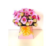 Chocolate Gift Box Hamper Ferraro Rocher Birthday Present Lindor Bouquet Sweets Candy Red Blue Pink Cadbury Personalised (Large)