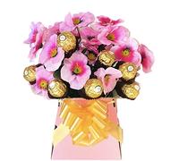 Chocolate Gift Box Hamper Ferrero Rochr Lind Lindor Birthday Present Bouquet Sweets Candy Red Blue Pink Cadbury Personalised (Medium)