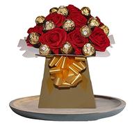 Chocolate Gift Box Hamper Ferrero Rochr Lindor lind Birthday Present Bouquet Sweets Candy Galore Red Pink White Yellow Black Blue Gold Kinder (Large)