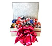 Chocolate Gift Box Hamper Lind Lindor Caramel Milk Dark Orange Mint Hazlenut Fudge White Hamper Bouquet Birthday Personalised (Medium)