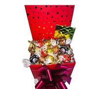 Chocolate gift box hamper sweets candy bouquet flower roses gift him her birthday valentines wedding present milk orange hazlenut almond raisin white red