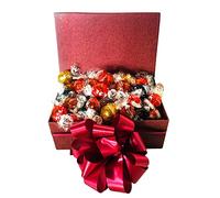 Chocolate Gift Box HamperLindt Lindor Caramel Milk Dark Orange Mint Hazlenut Fudge White Hamper Bouquet Birthday Personalise (Medium)