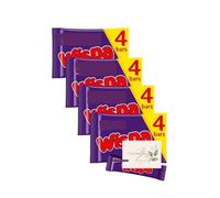 Chocolate Gift Bundle - 4 x Cadbury Wispa 4-Bar Multipacks with E-Ficci Thank You Card - Suitable for Vegetarian Chocolate Bars