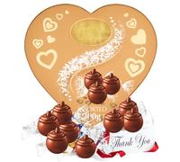 Chocolate Gifts for Mother's Day - Lint Chocolates Gift box - Liindt Heart Box with truffles 200g | Linddt Heart Shaped Chocolate box | Mother's Day Chocolate Gift for Her