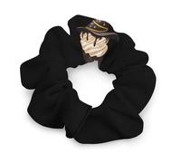 Chocolate Halloween Cupcake with Hat Women's Hair Ties Elastic Scrunchies Silk Like Scrunchy Accessories for Sleep