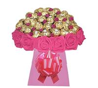 Chocolate Hamper Ferero Roche Bouquet Christmas Pink Red Personalised Gift Box Sweets Candy Present Cadbur (Large)