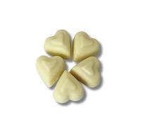 Chocolate Hearts, Heart Shaped Chocolate Hearts, 100% Vegetarian No Artificial Colours HALAL Suitable. Ideal for Valentines, Birthdays, Wedding Favours. (1kg, White Vanilla Flavour)