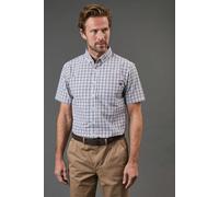 Chocolate Heritage Check Short Sleeve Shirt Maine Chocolate XL