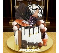 Chocolate Ice Cream Cake Topper Candy Cake Toppers Candyland Cake Topper with Ice Cream for Sweet Theme Birthday Baby Shower Bridal Shower Party Supplies