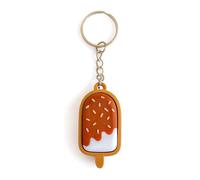 Chocolate Ice Cream Clicker Fidget Keyring, 3D Printed Clicky Keyboard Fidget Toy for Stress Relief, Creative Clicker Fidget Toy, Portable Keychain for Friends, Classmates