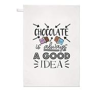 Chocolate is Always A Good Idea Tea Towel Dish Cloth
