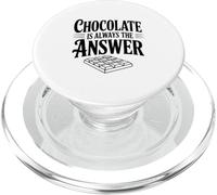 Chocolate Is Always The Answer For Chocolate Lovers PopSockets PopGrip for MagSafe