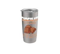 Chocolate is The Answer Cocoa Chocoholic Stainless Steel Insulated Tumbler