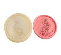 Chocolate Jesus Mold - Jesus Casting Mold | DIY Scented Candle Diffuser Stone Mold | Sign Molds Silicone Vintage Round Smooth Chocolate Cake Craft DIY