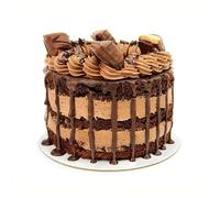 Chocolate Kinder Bento Cake | Limited Edition Bento | Indulgent Cake With 4-6 Portions | Sponge With Whipped Cream & Hazelnut | Handcrafted By Bakerdays