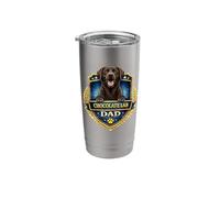 Chocolate Lab Dad Design Funny Chocolate Labrador Lovers Stainless Steel Insulated Tumbler