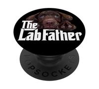 Chocolate Lab Dad The Lab Father Labrador Daddy Puppy Lover PopSockets Adhesive PopGrip