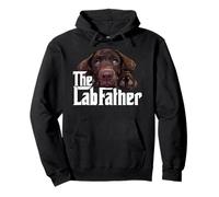 Chocolate Lab Dad The Lab Father Labrador Daddy Puppy Lover Pullover Hoodie