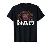 Chocolate Lab Dad The Lab Father Labrador Retriever Puppy T-Shirt