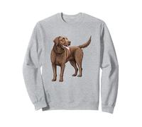 Chocolate Lab Dog Breed Enthusiast Sweatshirt