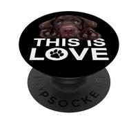 Chocolate Lab Dog Brown Lab Labrador Retriever Puppy Dog PopSockets Adhesive PopGrip