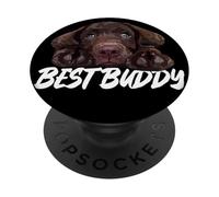 Chocolate Lab Dog Brown Lab Labrador Retriever Puppy Dog PopSockets Adhesive PopGrip