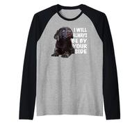 Chocolate Lab Dog Brown Lab Labrador Retriever Puppy Dog Raglan Baseball Tee