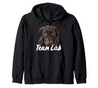 Chocolate Lab Dog Brown Labrador Retriever Lover Zip Hoodie