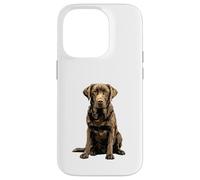 Chocolate Lab Dog Chocolate Labrador Retriever Case for iPhone 14 Pro