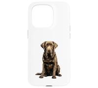 Chocolate Lab Dog Chocolate Labrador Retriever Case for iPhone 15 Pro