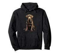 Chocolate Lab Dog Chocolate Labrador Retriever Pullover Hoodie
