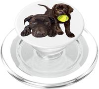 Chocolate Lab Dog The Dog Father The Lab Father Lab Mom PopSockets PopGrip for MagSafe