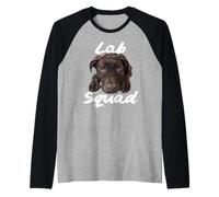 Chocolate Lab Dog The Dog Father The Lab Father Lab Mom Raglan Baseball Tee
