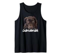 Chocolate Lab Dog The Dog Father The Lab Father Lab Mom Tank Top