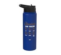 Chocolate Lab Dog Tricks Veterinarian Labrador Retriever Stainless Steel Insulated Water Bottle