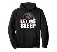 Chocolate Lab Let Me Sleep Dog Puppy Brown Lab Mom Dad Pullover Hoodie