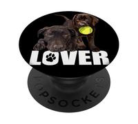 Chocolate Lab Lover Brown Labrador Retriever Lover PopSockets Adhesive PopGrip