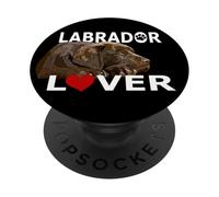 Chocolate Lab Lover The Lab Father The Dog Mother PopSockets Adhesive PopGrip