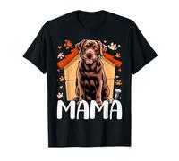Chocolate Lab Mama Brown Labrador Mom The Dog Mother T-Shirt