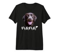 Chocolate Lab Mama The Lab Mother Brown Lab Mom Premium T-Shirt