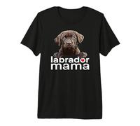 Chocolate Lab Mama The Lab Mother Brown Lab Mom Premium T-Shirt