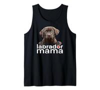 Chocolate Lab Mama The Lab Mother Brown Lab Mom Tank Top