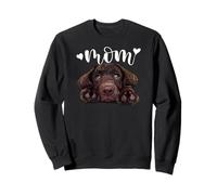 Chocolate Lab Mom Brown Lab Mama The Lab Mother Lab Puppy Sweatshirt